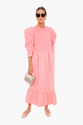 Pink Neon Acid Combo Long Sleeve Dress